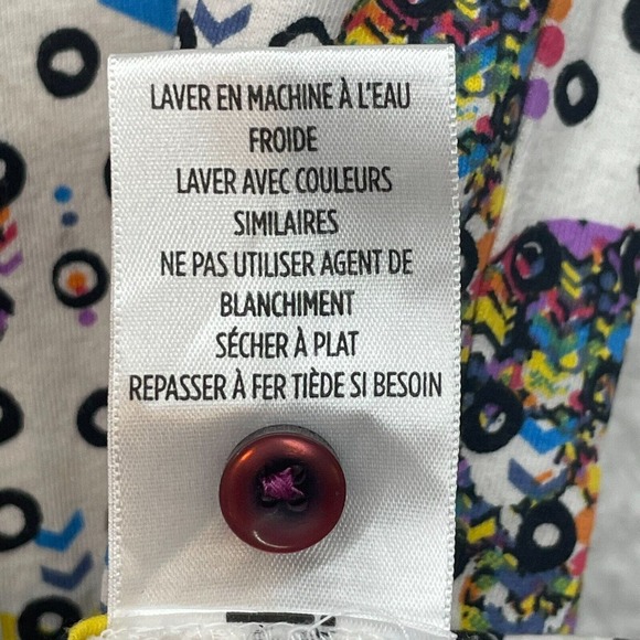 Robert Graham Shirt Mens Small Polo Skulls Day Of The Dead Neon All Over Print - Picture 6 of 10